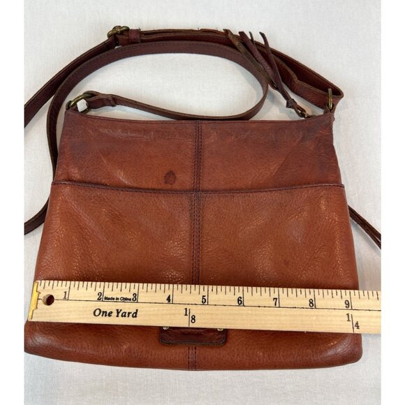 Margot New York Leather Crossbody Bag Brown Adjustable Strap READ - Picture 7 of 12